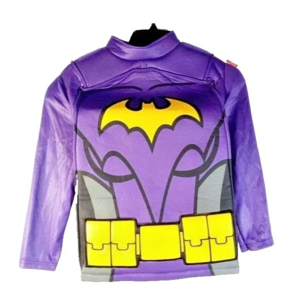 Batgirl LEGO Movie Deluxe Girls Costume M 7–8 – Tunic Cape Mask Mitts -No Pants - Picture 7 of 16